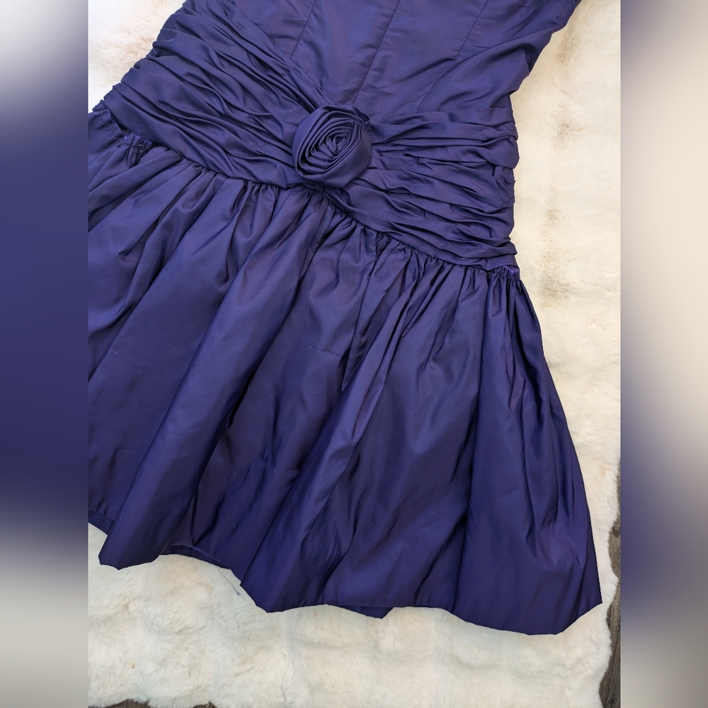 Vintage Victor Costa Rosette Drop Waist dress - Picture 4 of 9
